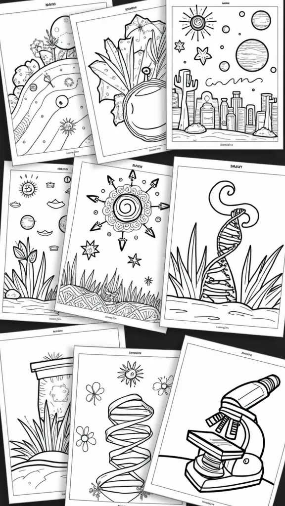 coloriages scientifiques gratuits